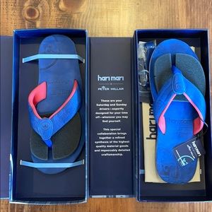 Peter Millar x Hari Mari mens flip flops